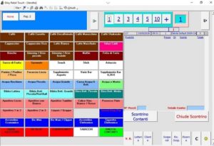 software gestionale per negozio schermata di vendita touch